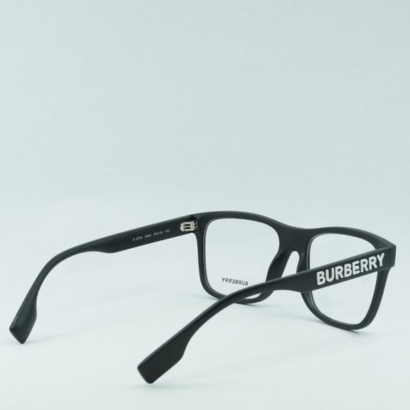 💯 NEW BURBERRY CARTER BE2353 3464 MATTE BLACK EYEGLASSES - Picture 9 of 11